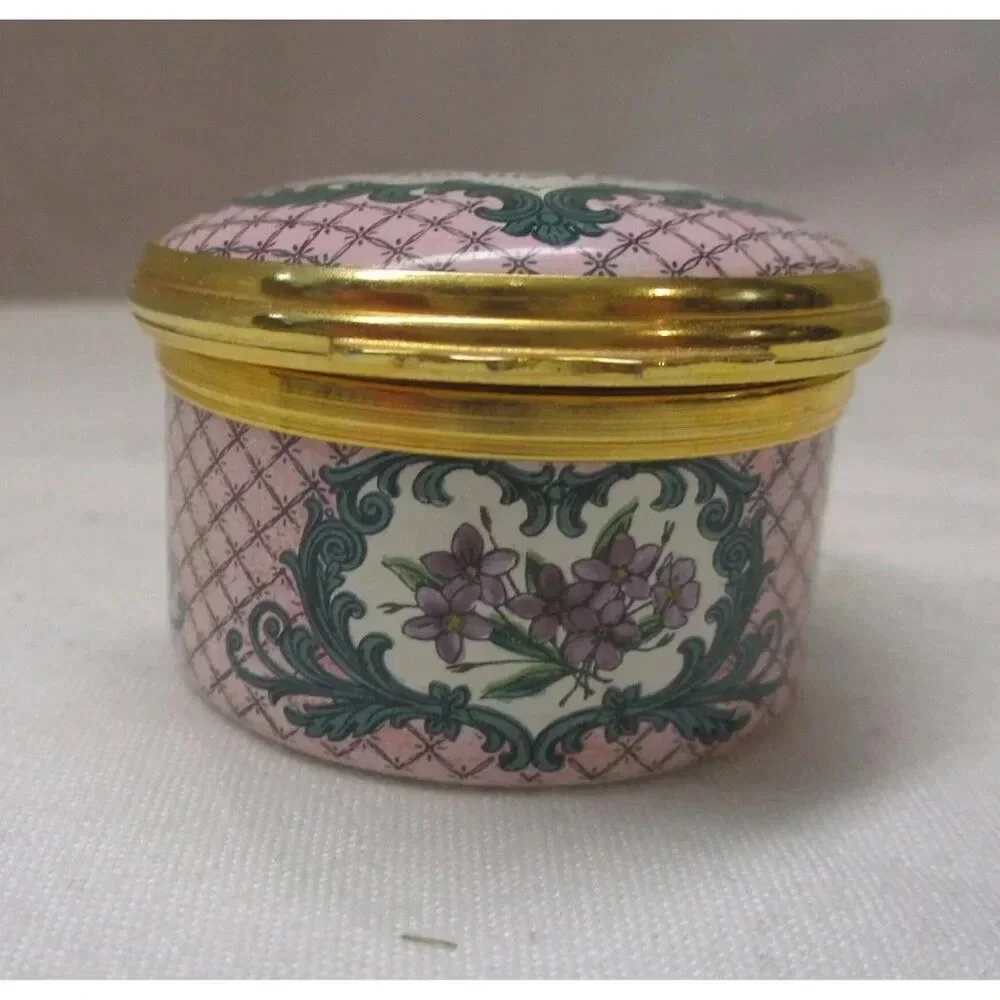 Enamel Box Halcyon Days St Valentines Day‎ for my love1979 Jewelry Box lover